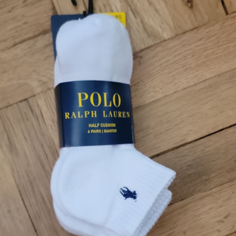 POLO RALPH LAUREN//QUARTER SOCKS/6 Pack